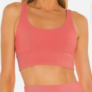 Beach Riot Leah Sports Bra Coral